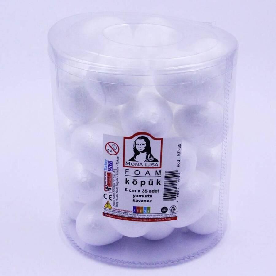 Monalisa Köpük Yumurta 7 Cm 15 Ad Kavanoz Kp-37
