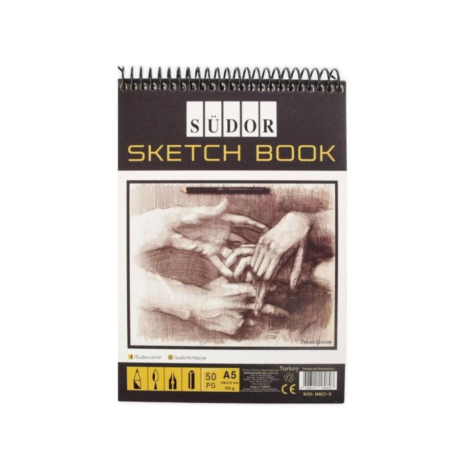 Südor Eskiz (sketch) Defteri 100 Gr A5 Sip. 50 Yp.mn21-5