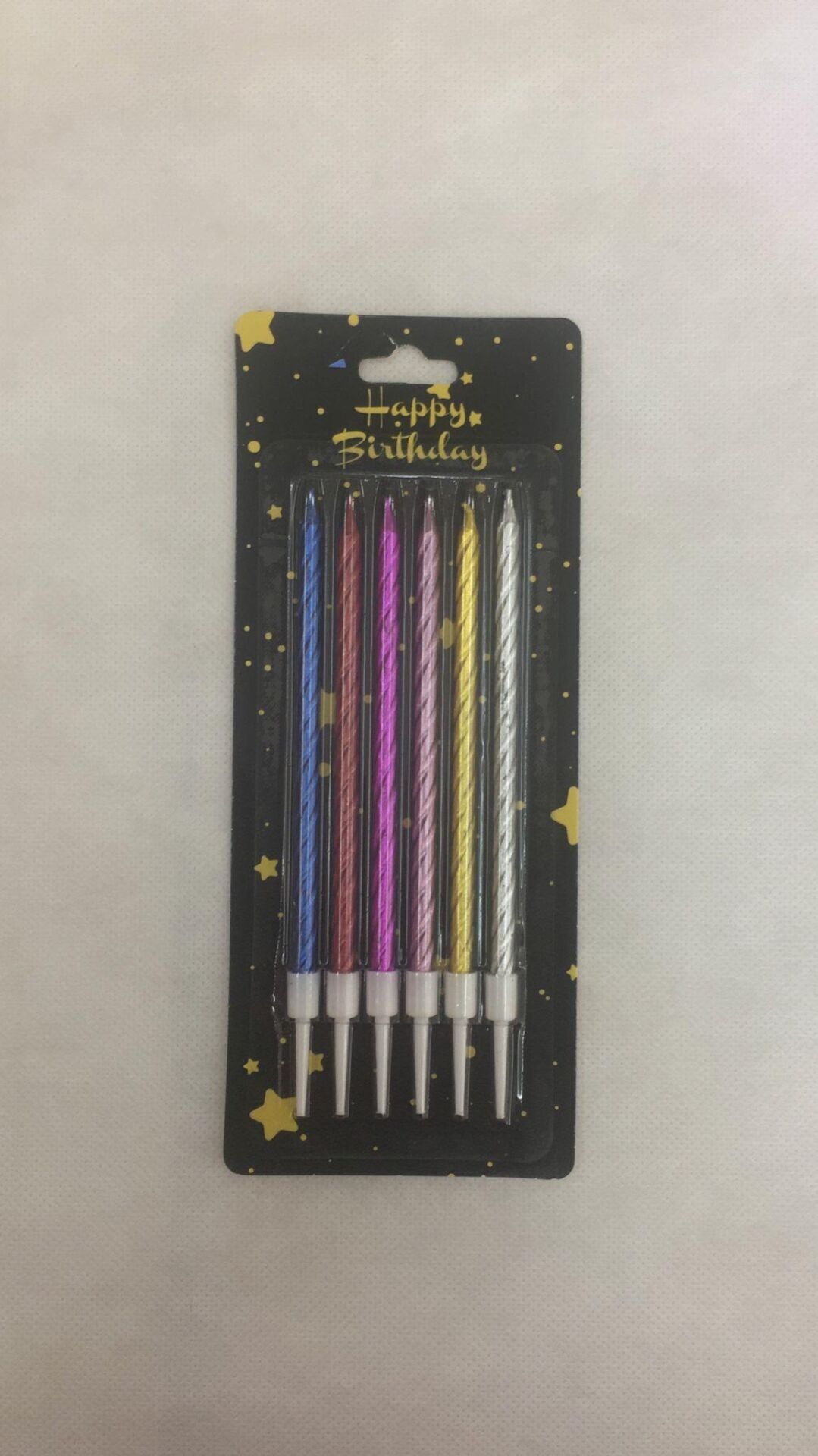 Nedi Mum 6'lı Çubuklu Burgulu 13 Cm Renkli Nd-2236m