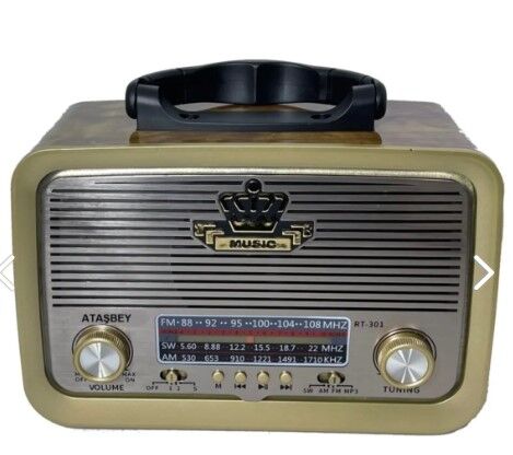 Everton Rt-301 Bluetooth-usb-sd-fm Şarjlı Nostaljik Radyo El Fenerli