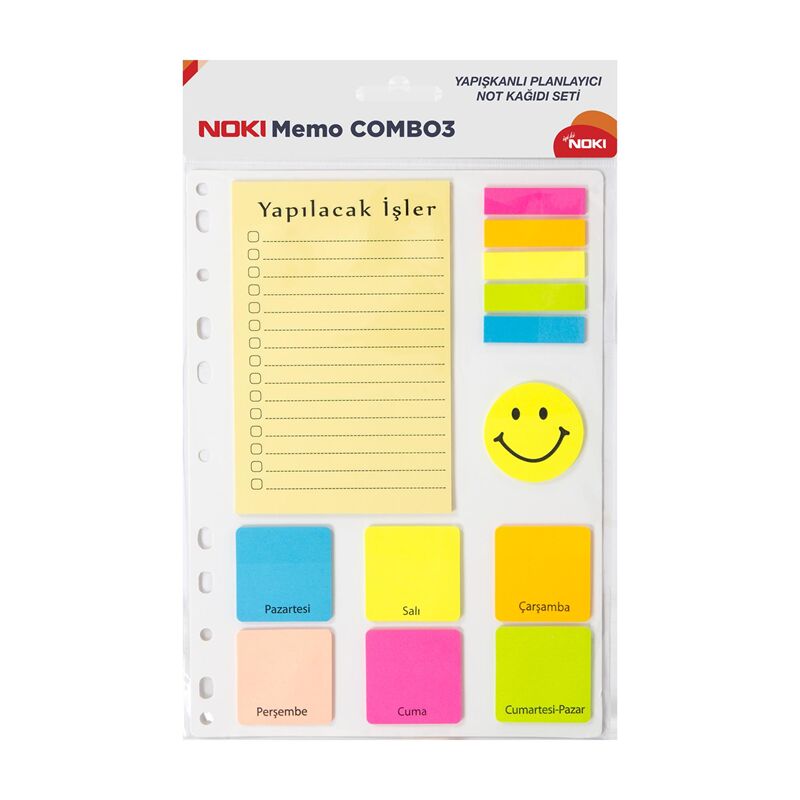 Noki Yapışkanlı Not Kağıdı Combo 3 12703