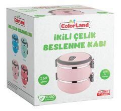 Colorland Çelik Beslenme Kabı İkili Asorti Bes02