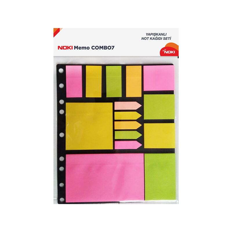 Noki Yapışkanlı Not Kağıdı Combo 7 Set 12707