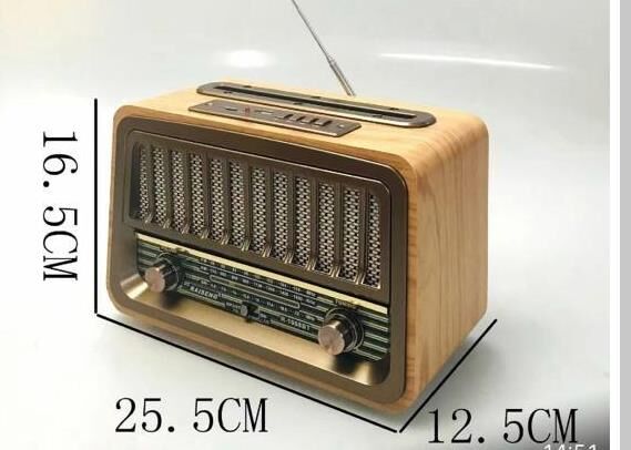 Everton Rt-868bt Bluetooth Fm-usb-tf Card-aux Şarjlı Nostaljik Radyo