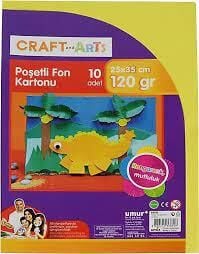 Craft And Arts Fon Kartonu 25x35 Cm 120 Gr 10'lu Renkli 30001077