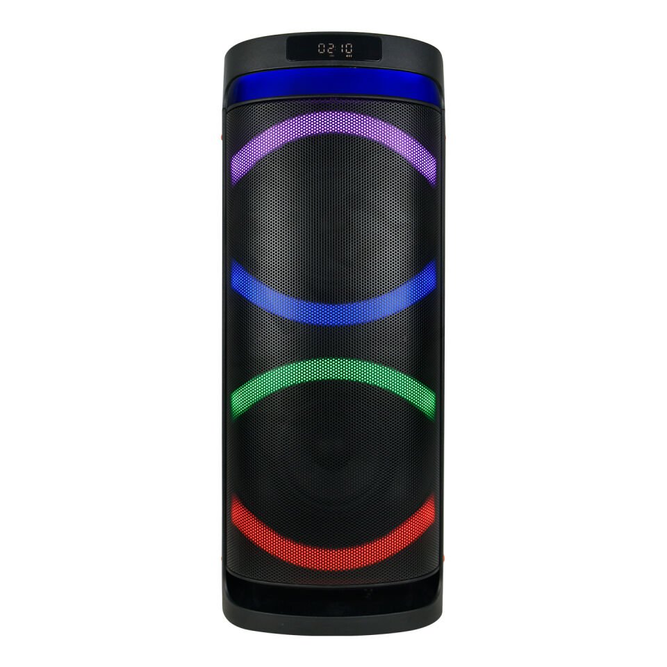 Mikado Md-260kp Rms 35w+35w 12v5.5ah Rgb Işıklı Usb-tf-fm-bt-tws Kablosuz Mikrofonlu Anfi