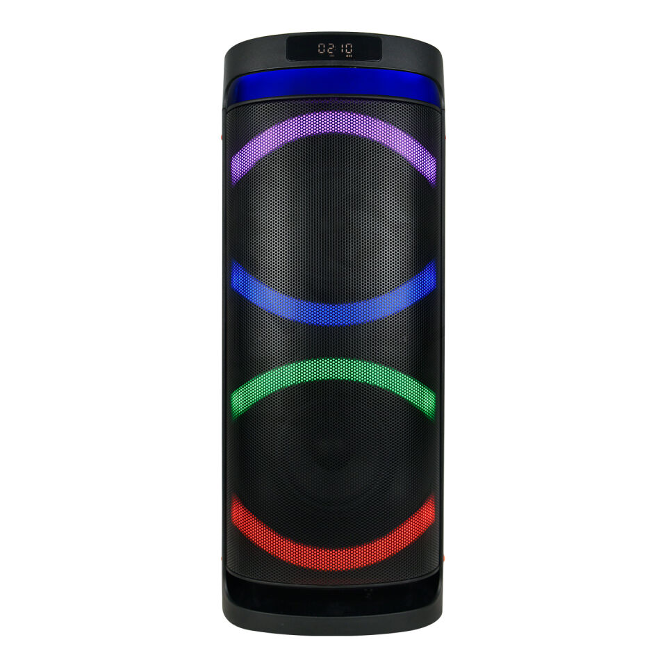 Mikado Md-260kp Rms 35w+35w 12v5.5ah Rgb Işıklı Usb-tf-fm-bt-tws Kablosuz Mikrofonlu Anfi