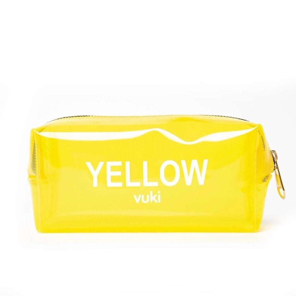 Vuki Kalem Çantası Sarı Şeffaf Vk-0096