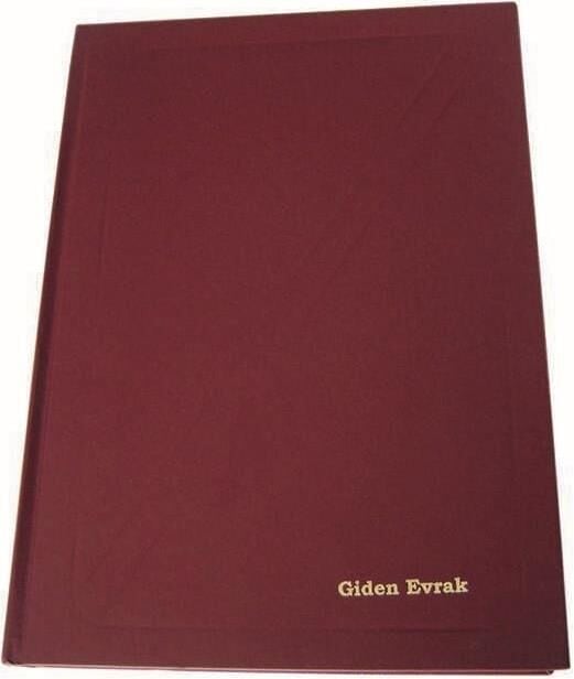 Dilman Giden Evrak Defteri Ciltli 22,5x32 96 Yp