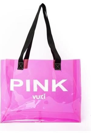 Vuki Şeffaf Pembe El Ve Plaj Çantası Vk-00103-7