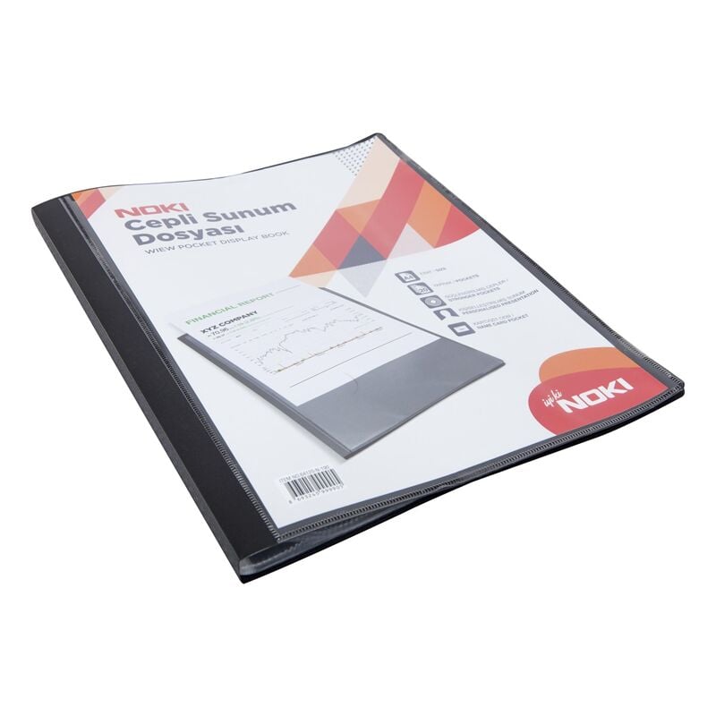 Noki Sunum Dosyası Cepli 20'li Siyah 64120-n-190