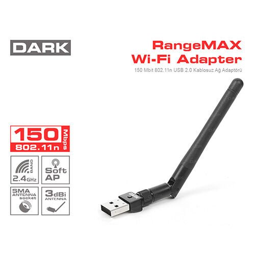 Dark Rangemax 150mbit 3dbi Antenli Kablosuz Ağ Ada