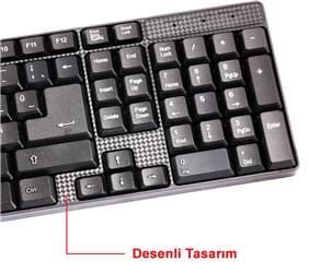 Elba Ek-020 F Usb Siyah Türkçe Kablolu Standart Klavye