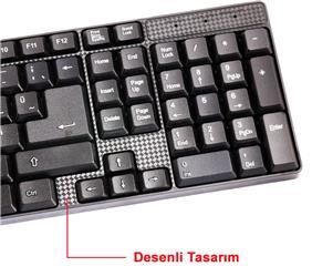 Elba Ek-020 F Usb Siyah Türkçe Kablolu Standart Klavye
