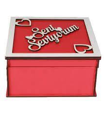 Şekilay Ahşap Kombin Kutusu Sevgililer Günü 97494