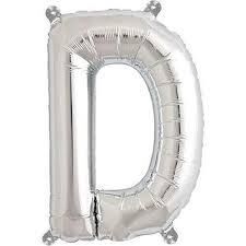 Nedi Party Marty Folyo Harf Balon 40'' Gümüş (d)