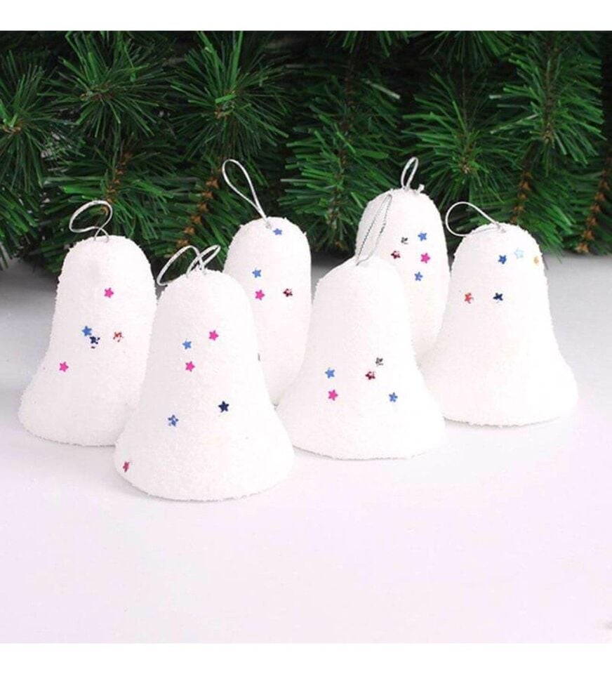 Nedi Ağaç Süsü Karlı Çan 6 Lı Nedi-as21