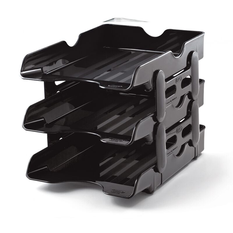 Mas Standard Evrak Rafı 3 Lü Kutu (siyah) 823