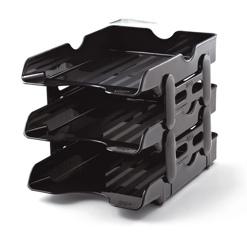 Mas Standard Evrak Rafı 3 Lü Kutu (siyah) 823