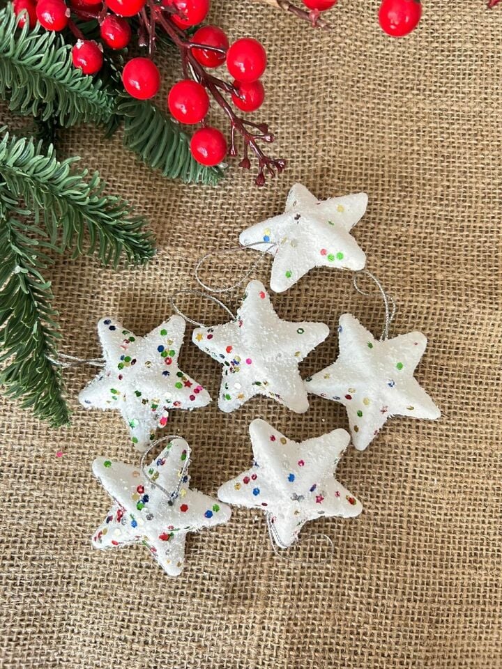 Nedi Ağaç Süsü Karlı Yıldız 6 Lı Nedi-as24