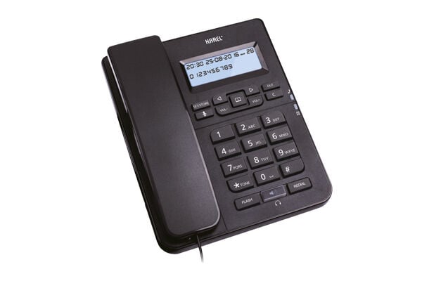 Karel Tm145 Siyah Kulaklıklı Ekranlı Masa Üstü Telefon