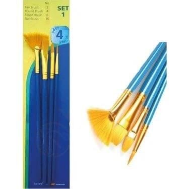 Fanart Academy Seri 500 Sentetik Kıllı Fırça Seti No:1(4lü) Lv-f-7500.s1