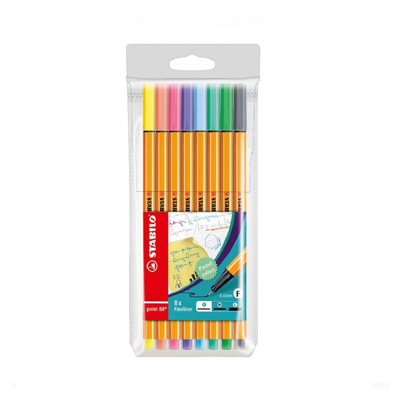 Stabilo Point 88 Keçe Uçlu Kalem 0,4 Mm - 8'li Pastel Paket 88/8-01