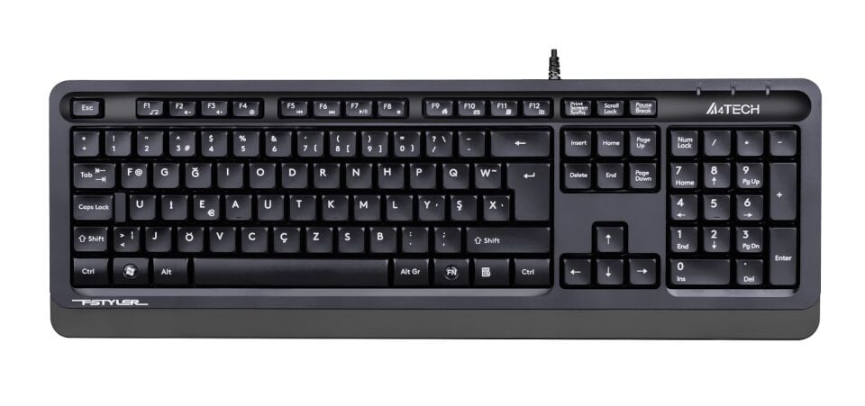 A4 Tech Fk10 F Usb Fsytyler Gri Tr Fn-multimedya Klavye