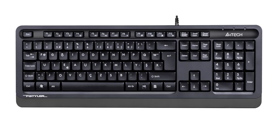 A4 Tech Fk10 F Usb Fsytyler Gri Tr Fn-multimedya Klavye
