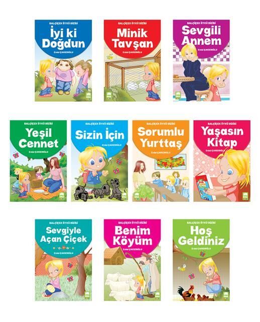 Ema Balçiçek Öykü Dizisi 1. Ve 2. Sınıf Büyük Boy ( 30 Kitap ) Adet