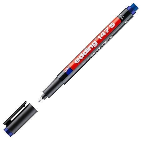 Edding Asetat Kalemi Silgili Small ( E-147 ) Mavi Ed14703