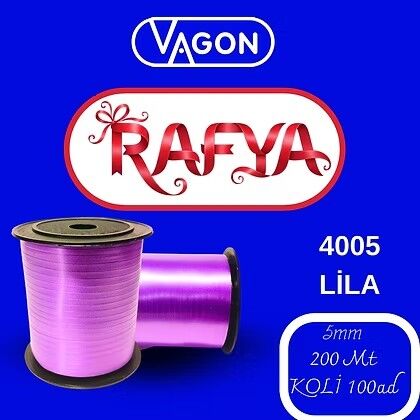 Vagon Rafya 5 Mm X 200 Mt Lila 4005