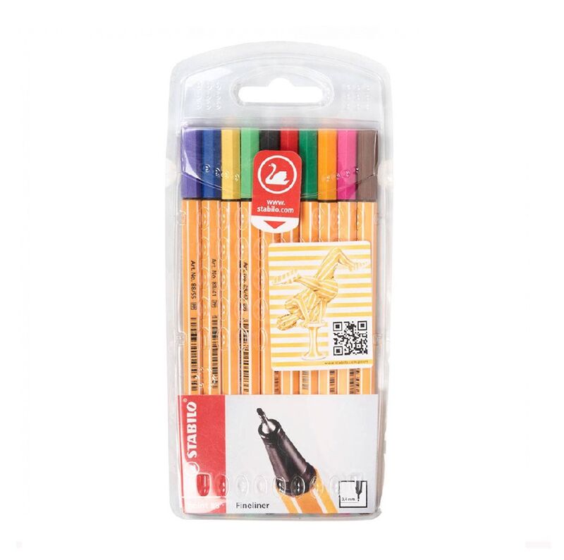 Stabilo Point 88 Keçe Uçlu Kalem 0,4 Mm - 10'lu Askılı Paket 8810