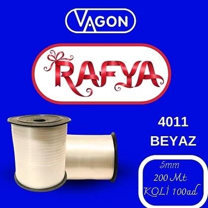 Vagon Rafya 5 Mm X 200 Mt Beyaz 4011