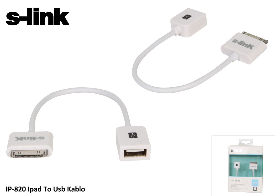 S-link Ip-820 Ipad To Usb Dişi Kablo