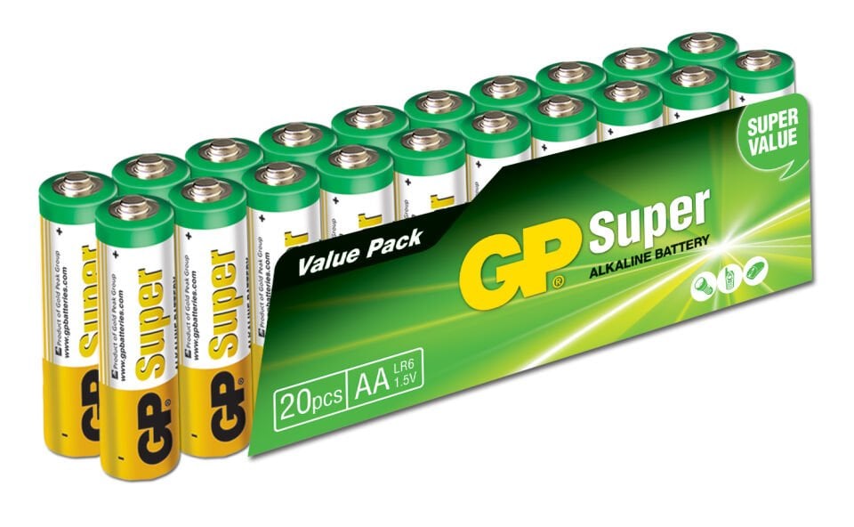 Süper Alkalin Lr6 Aa Boy Kalem Pil 20li Paket Gp15a-2vs20
