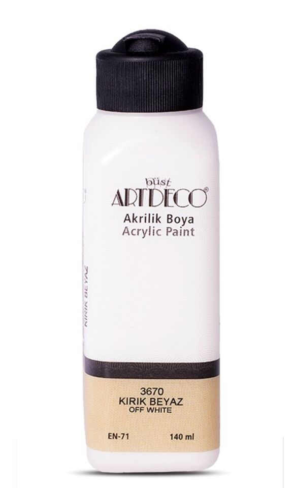 Artdeco Akrilik Boya 140ml Kırık Beyaz 3670 Lv-y-070r-3670