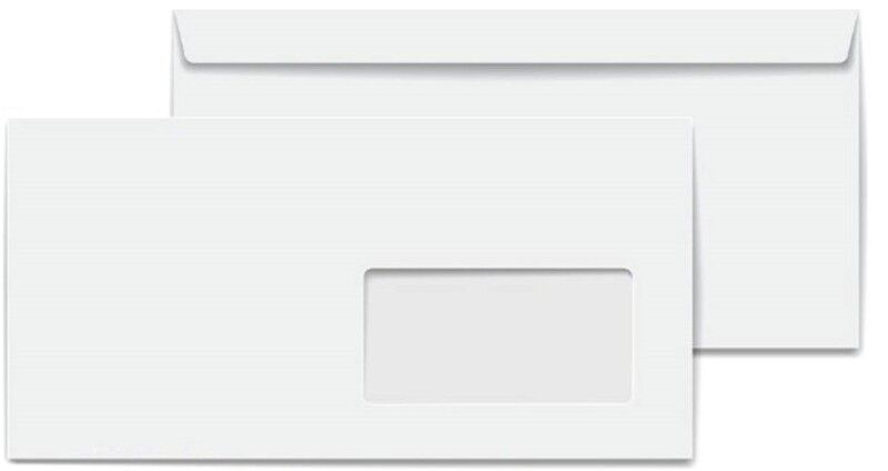 Oyal Zarf Diplomat 10.5x24 Cm 90 Gr Beyaz Pencereli 30004108
