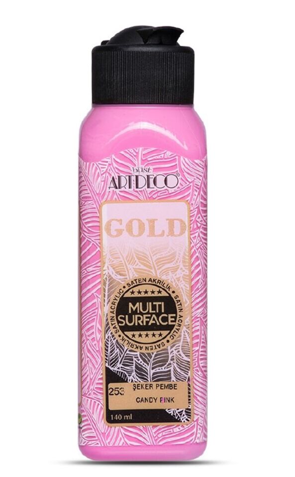 Artdeco Gold Multi-surface Akrilik Boya 140ml Şeker Pembe 253 Lv-y-g70r-253