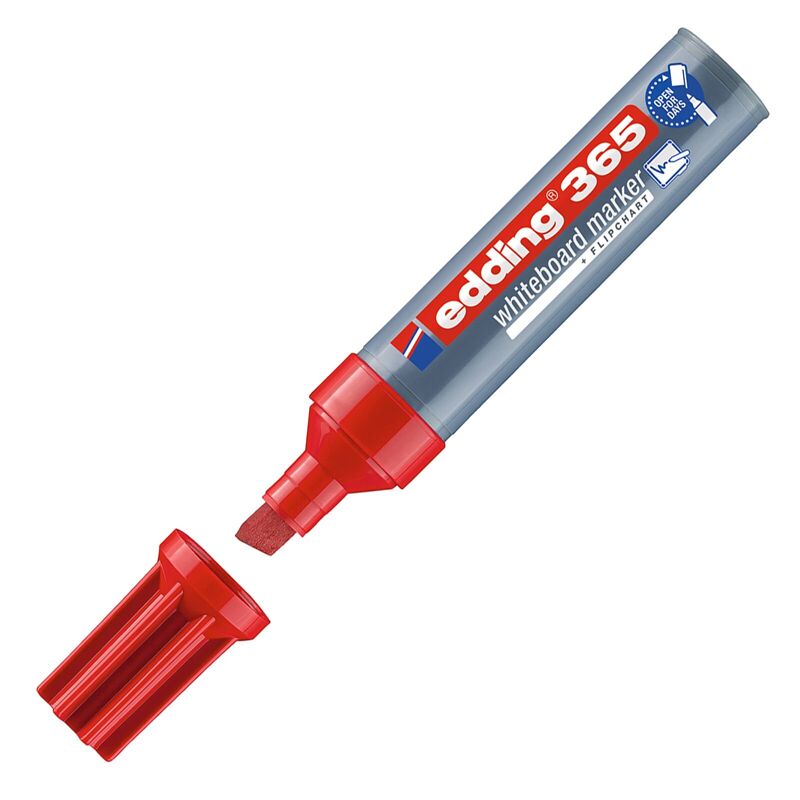 Edding Tahta Kalemi Cap Off ( E-365 ) Kırmızı Ed36502