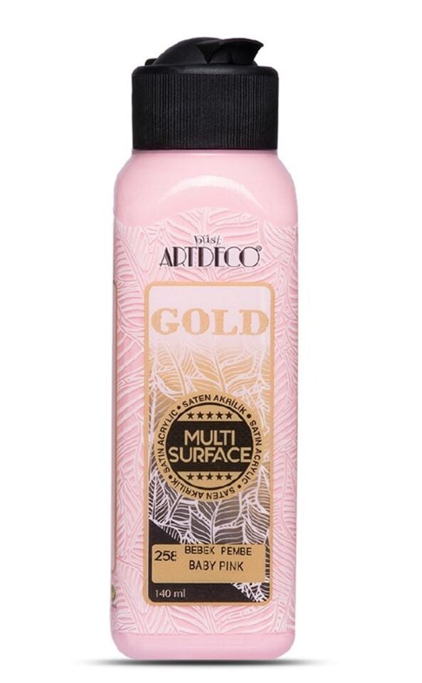 Artdeco Gold Multi-surface Akrilik Boya 140ml Bebek Pembe 258 Lv-y-g70r-258