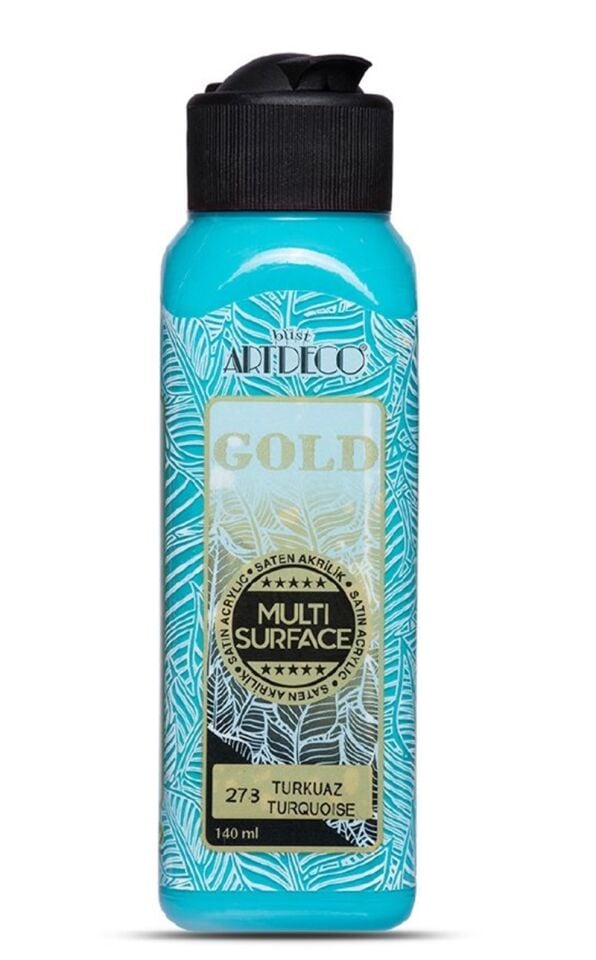 Artdeco Gold Multi-surface Akrilik Boya 140ml Turkuaz 278 Lv-y-g70r-278