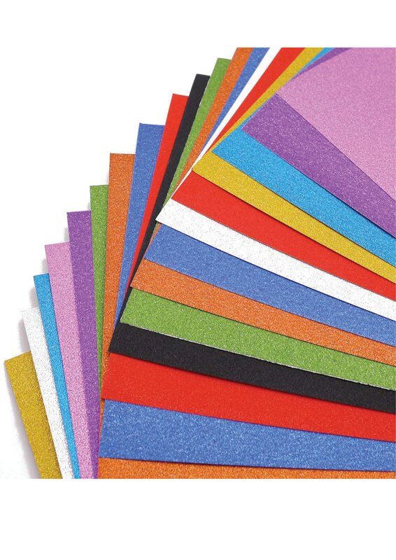 Südor Fon Kartonu 50x70 Cm Simli Film 10'lu Karışık 250 Gr Sk42