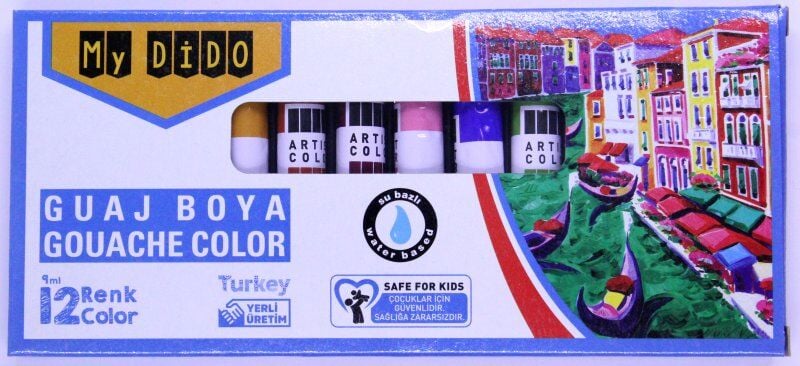 Mydido Guaj Boya 12'li 9 Ml Tüp My54