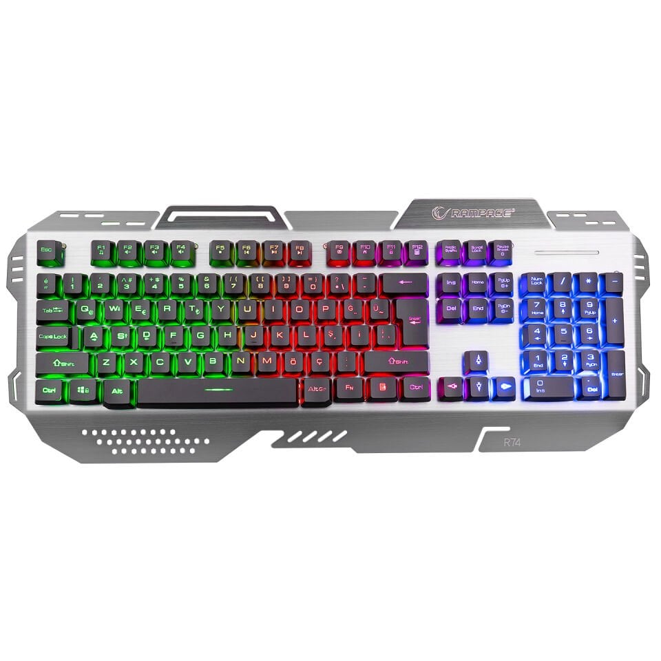 Rampage Kb-r74 Gökkuşağı Aydınlatmalı Usb Gaming Q Multimedia Klavye