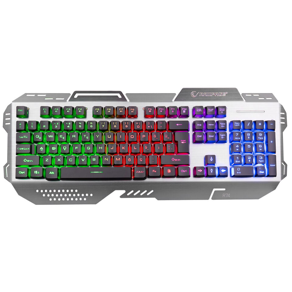 Rampage Kb-r74 Gökkuşağı Aydınlatmalı Usb Gaming Q Multimedia Klavye
