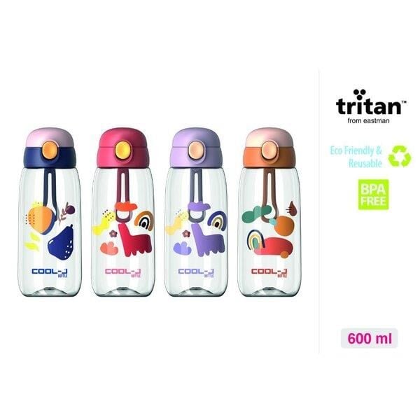 Gıpta Pipetli Kilitli Trıtan Matara 600ml Turuncu 4-k755200-5001