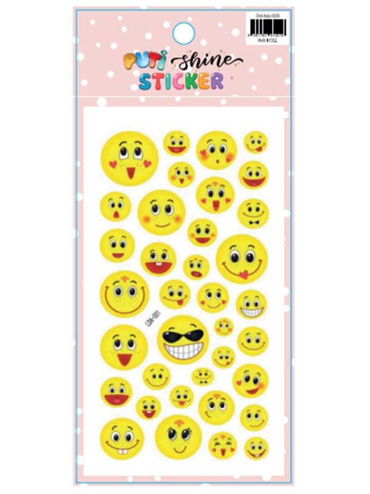 Puti Sticker Gülen Yüzler Pt-10076