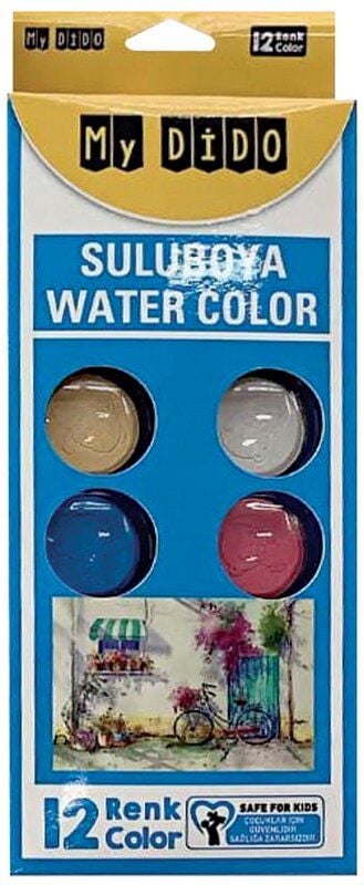 Mydido Sulu Boya 12 Li Küçük My0124
