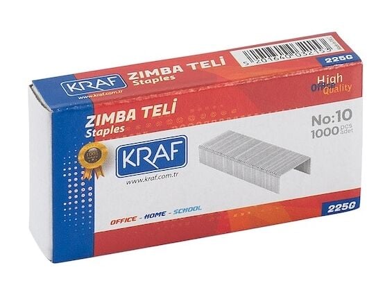 Kraf Zımba Teli No:10 1000'li Beyaz 225g